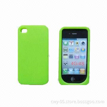 Silicone case for iPhone 4, with logo printing